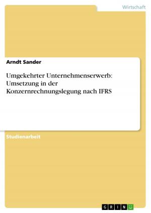Book cover of Umgekehrter Unternehmenserwerb: Umsetzung in der Konzernrechnungslegung nach IFRS