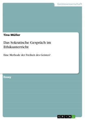 Cover of the book Das Sokratische Gespräch im Ethikunterricht by Annabelle Rau