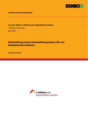 Cover of the book Entwicklung eines Kennzahlensystems für ein Handelsunternehmen by Oliver Christl