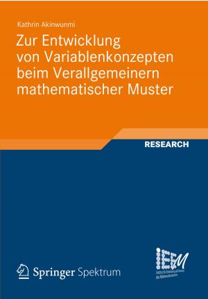 Cover of Zur Entwicklung von Variablenkonzepten beim Verallgemeinern mathematischer Muster
