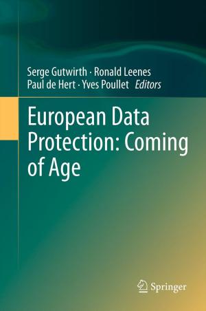 Cover of the book European Data Protection: Coming of Age by G. Barrie Wetherill