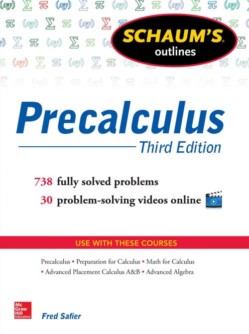 Cover of the book Schaum's Outline of Precalculus, 3rd Edition by Fred Safier, Mcgraw-hill