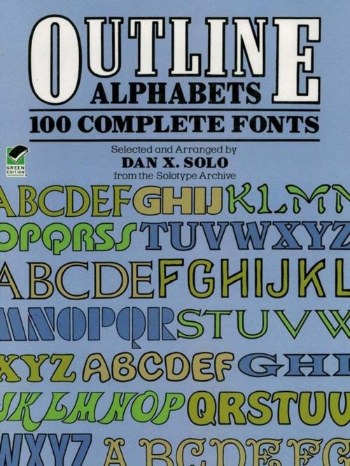 Cover of the book Outline Alphabets by Dan X. Solo, Dover Publications