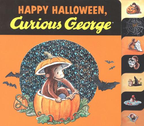 Cover of the book Happy Halloween, Curious George (Read-aloud) by H. A. Rey, HMH Books