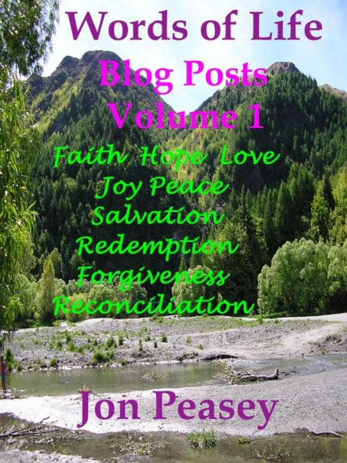 Cover of the book Words of Life Blog Posts Volume 1 by Jon Peasey, Jon Peasey