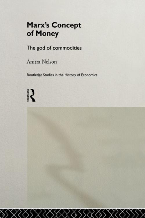 Cover of the book Marx's Concept of Money by Anitra Nelson, Taylor and Francis