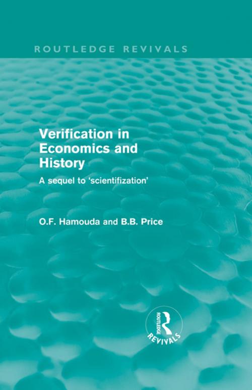 Cover of the book Verification in Economics and History by Omar F. Hamouda, Betsey Price, Taylor and Francis