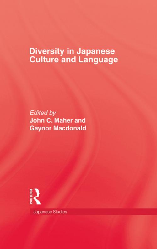 Cover of the book Diversity In Japanese Culture by Maher, Taylor and Francis