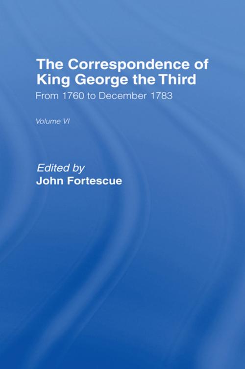 Cover of the book Corr.King George Vl6 by Sir John Fortescue, Taylor and Francis