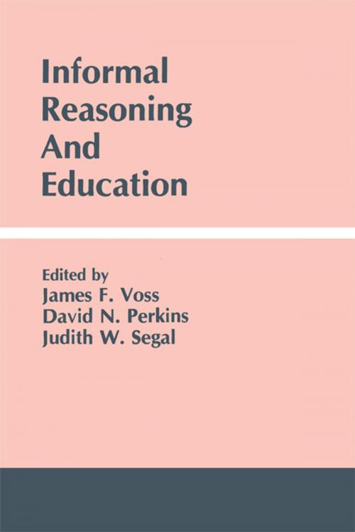 Cover of the book Informal Reasoning and Education by , Taylor and Francis