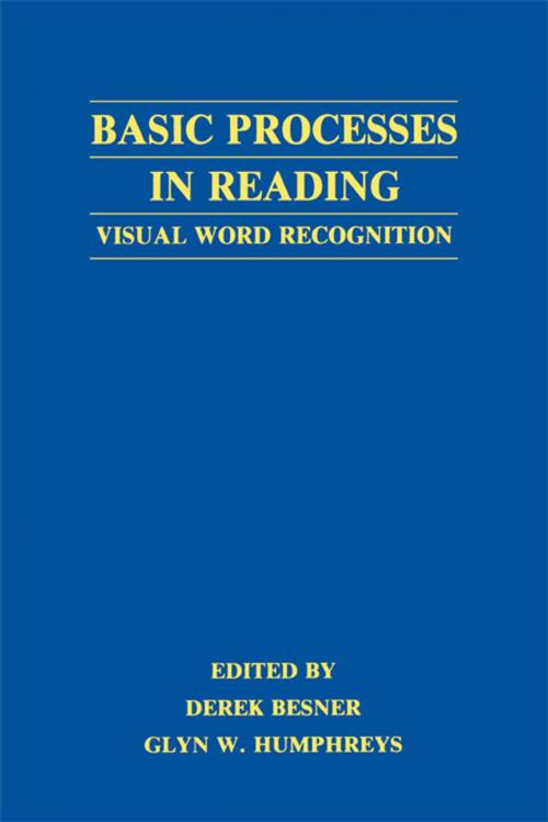 Cover of the book Basic Processes in Reading by , Taylor and Francis