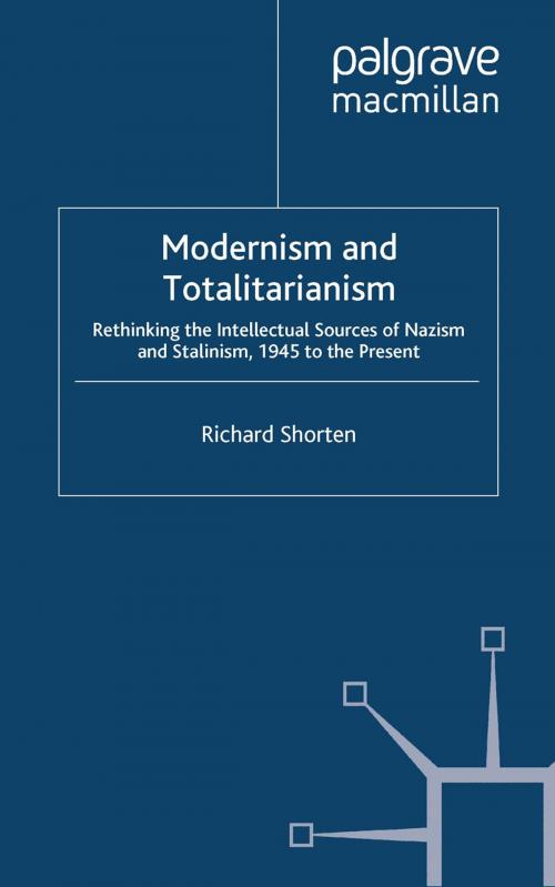 Cover of the book Modernism and Totalitarianism by R. Shorten, Palgrave Macmillan UK