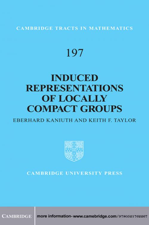 Cover of the book Induced Representations of Locally Compact Groups by Eberhard Kaniuth, Keith F. Taylor, Cambridge University Press