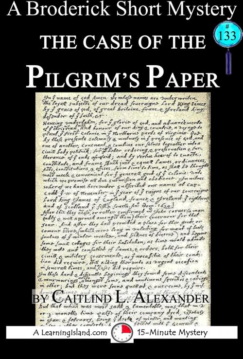 Cover of the book The Case of the Pilgrim's Paper: A 15-Minute Brodericks Mystery by Caitlind L. Alexander, LearningIsland.com