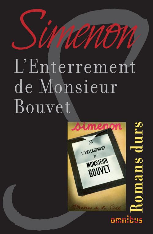 Cover of the book L'enterrement de monsieur Bouvet by Georges SIMENON, Place des éditeurs
