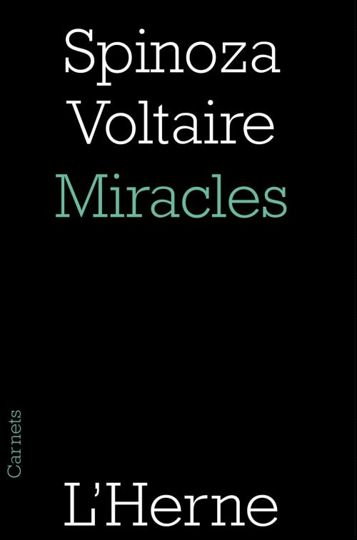Cover of the book Miracles by Baruch Spinoza, Editions de  L'Herne