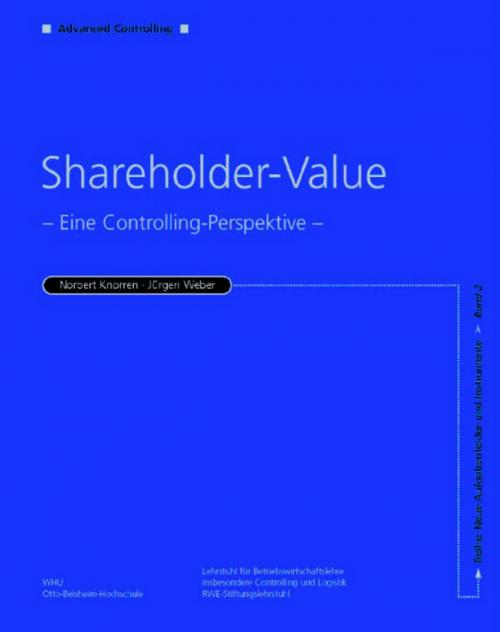 Cover of the book Shareholder Value by Jürgen Weber, Norbert Knorren, Wiley