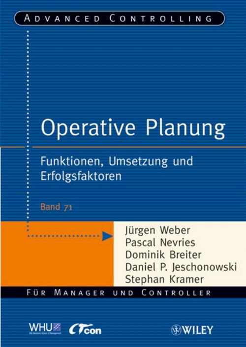Cover of the book Operative Planung by Pascal Nevries, Dominik Breiter, Daniel P. Jeschonowski, Stephan Kramer, Jürgen Weber, Wiley