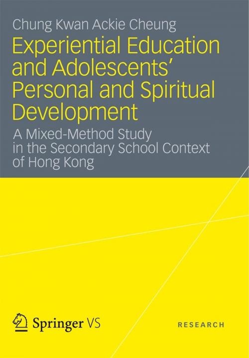 Cover of the book Experiential Education and Adolescents’ Personal and Spiritual Development by Chung Kwan Ackie Cheung, Springer Fachmedien Wiesbaden