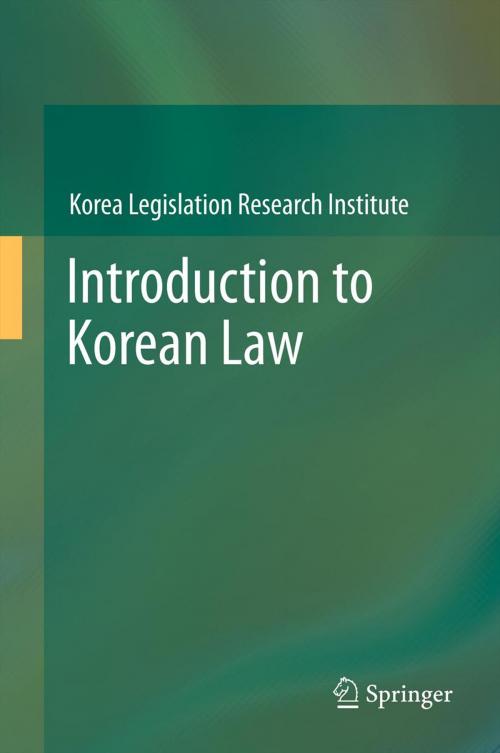 Cover of the book Introduction to Korean Law by , Springer Berlin Heidelberg