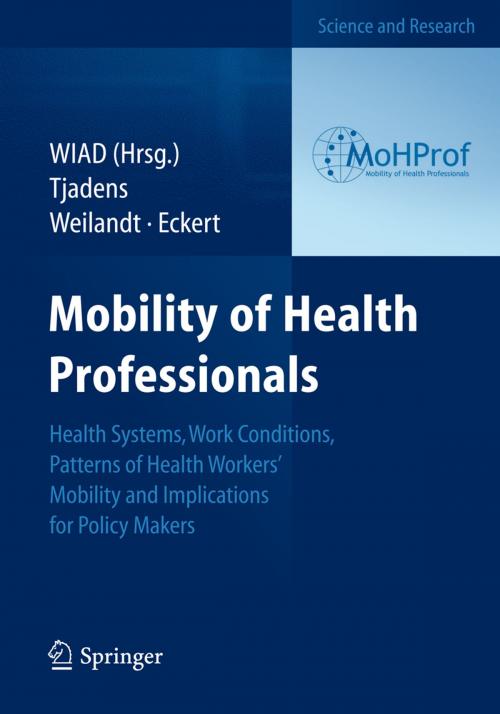 Cover of the book Mobility of Health Professionals by Frits Tjadens, Caren Weilandt, Josef Eckert, Springer Berlin Heidelberg