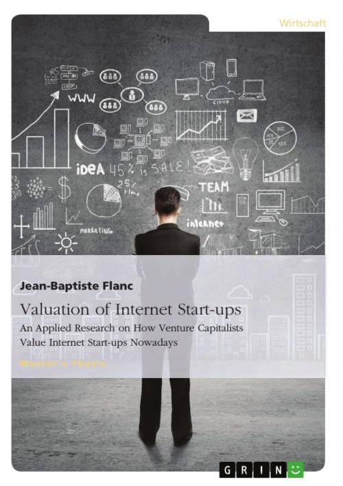 Cover of the book Valuation of Internet Start-ups by Jean-Baptiste Flanc, GRIN Verlag