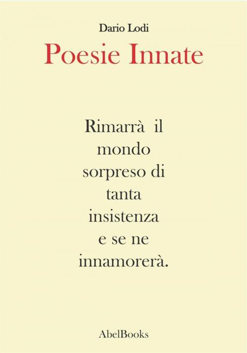 Cover of the book Poesie innate by Dario Lodi, Abel Books