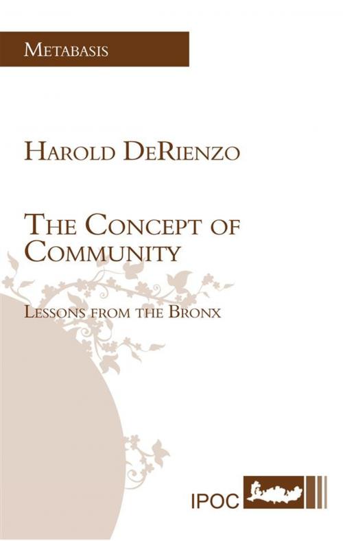Cover of the book The Concept of Community by Harold DeRienzo, IPOC Italian Path of Culture