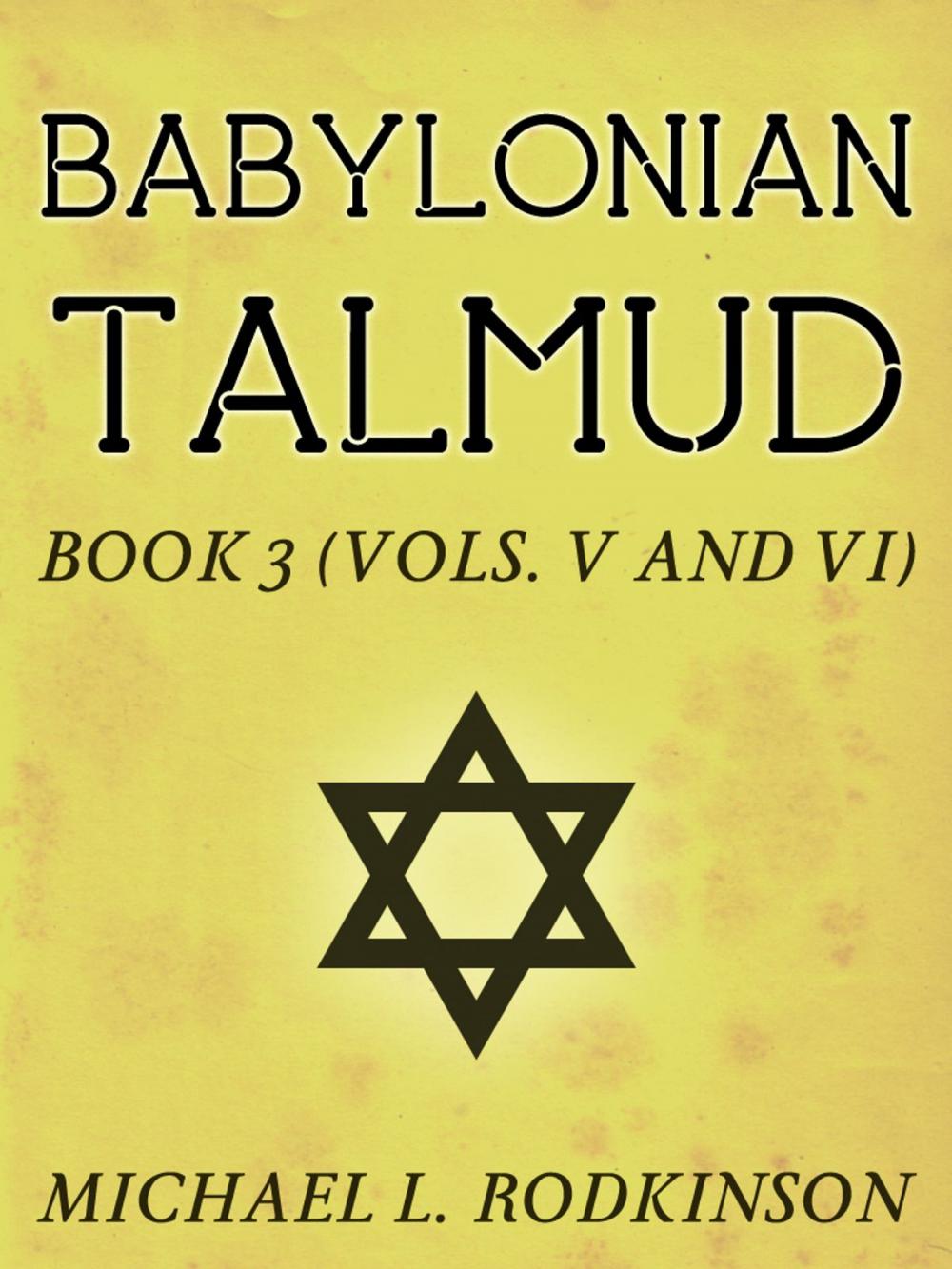 Big bigCover of Babylonian Talmud Book 3