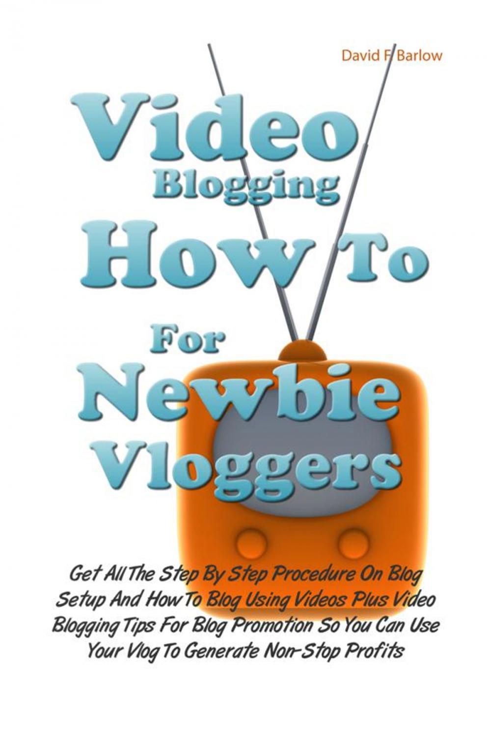 Big bigCover of Video Blogging How To For Newbie Vloggers