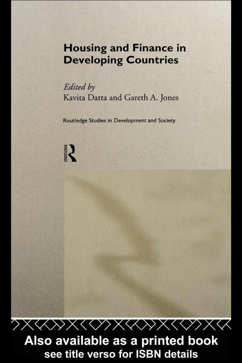 Big bigCover of Housing and Finance in Developing Countries