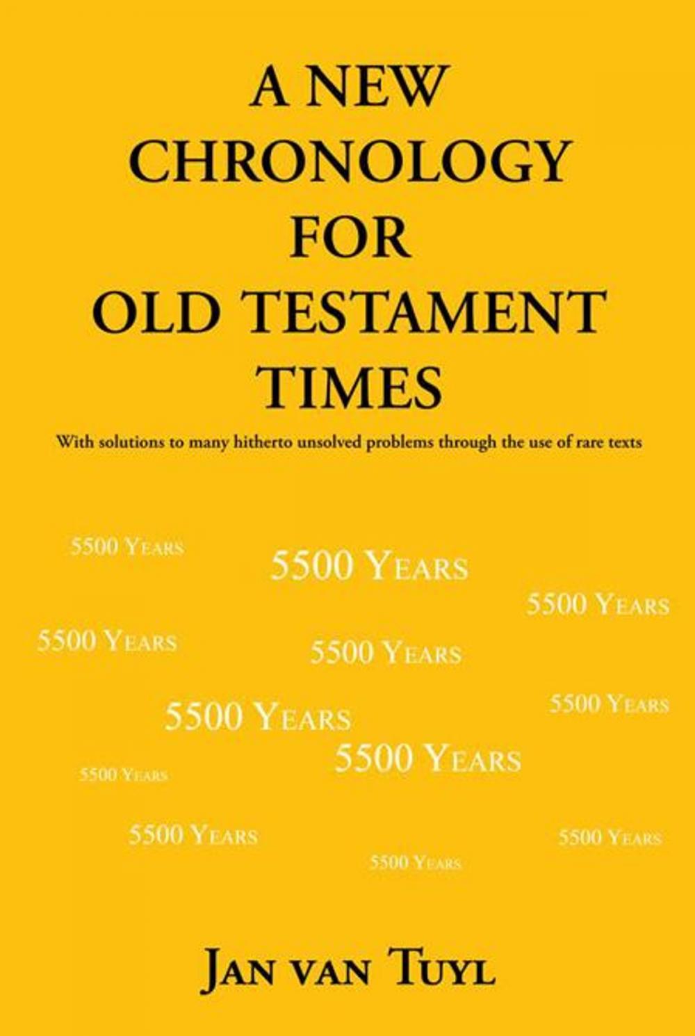 Big bigCover of A New Chronology for Old Testament Times