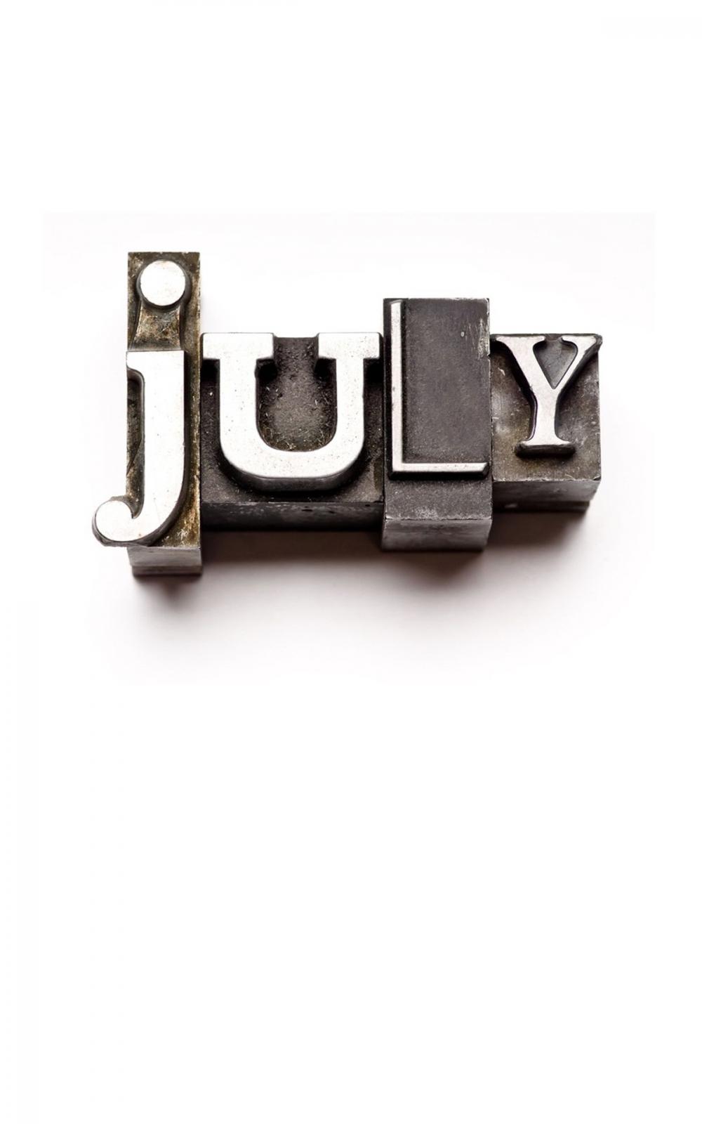 Big bigCover of July, A Month in Verse