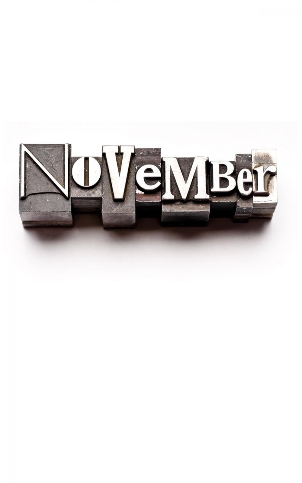 Big bigCover of November, A Month In Verse