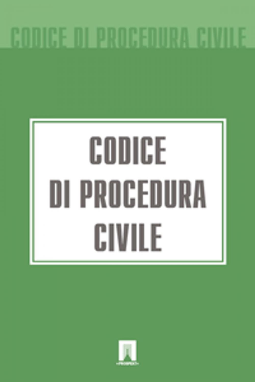 Big bigCover of Codice di procedura Civile