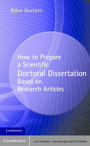 Cover of the book How to Prepare a Scientific Doctoral Dissertation Based on Research Articles by Bear F.  Braumoeller