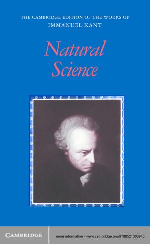Cover of the book Kant: Natural Science by 