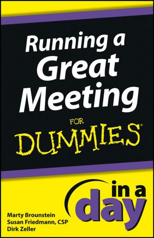 Book cover of Running a Great Meeting In a Day For Dummies