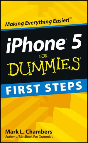 Book cover of iPhone 5 First Steps For Dummies