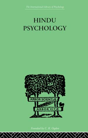 Cover of the book Hindu Psychology by Jeffrey A. Kottler