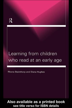 Cover of the book Learning From Children Who Read at an Early Age by Rory Sullivan