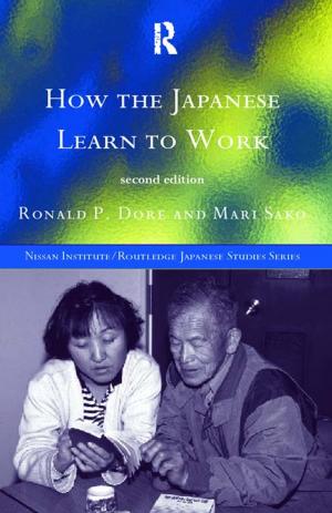 Cover of the book How the Japanese Learn to Work by John Constable