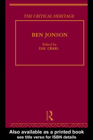 Cover of the book Ben Jonson by Sue Gerhardt