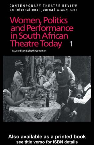 Cover of the book Contemporary Theatre Review by Steven C. Roach