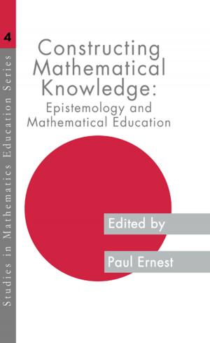 Cover of the book Constructing Mathematical Know by Rob Nielsen, Jennifer A. Marrone, Holly S. Ferraro