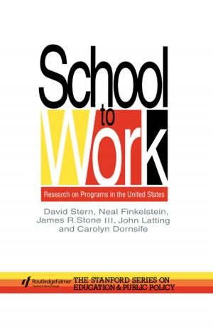 Cover of the book School To Work by Juliane House, Gabriele Kasper, Steven Ross