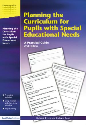 Cover of the book Planning the Curriculum for Pupils with Special Educational Needs by 