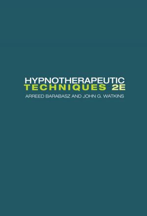 Cover of the book Hypnotherapeutic Techniques by Ali Almanna, Khaled Al-Shehari