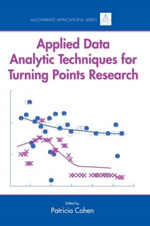 Cover of the book Applied Data Analytic Techniques For Turning Points Research by Paul L. Wachtel