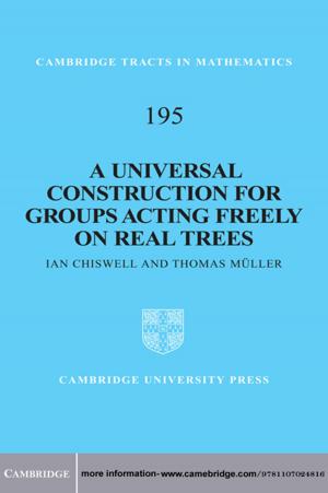 Cover of the book A Universal Construction for Groups Acting Freely on Real Trees by Keith H. Basso